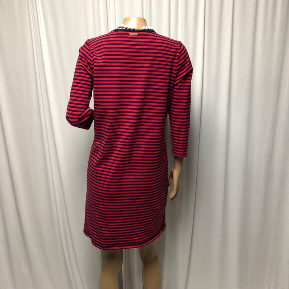 Michael Kors Dress Womens Size Small Red Blue Stripe Short Nautical Casual Comfy - Picture 4 of 8